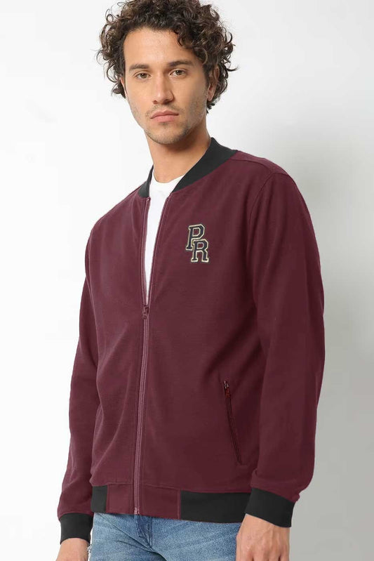 Polo Republica Men's PR Embroidered Terry Bomber Zipper Jacket Men's Jacket Polo Republica 