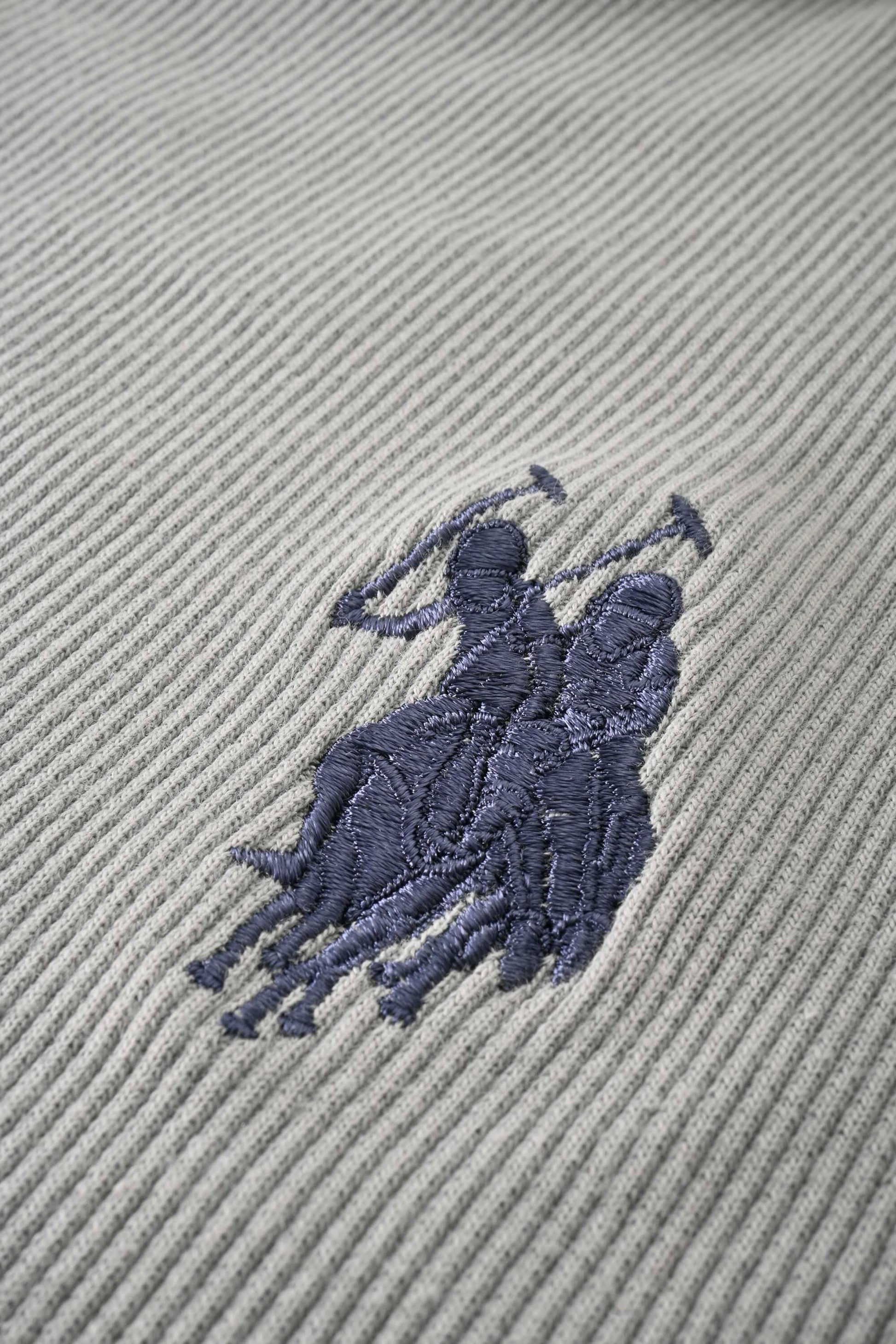 Polo Republica Men's Double Horse Embroidered Mock Neck Sweatshirt Men's Sweat Shirt Polo Republica 
